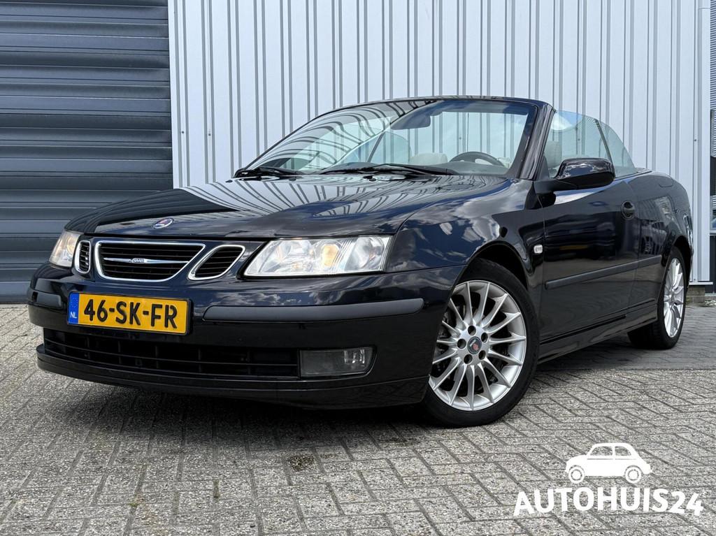 Saab 9-3 Cabrio 1.8t Vector Automaat JET BLACK|LEDER|17", Auto's, Saab, 1998 cc, Gebruikt, Beige, 4 cilinders