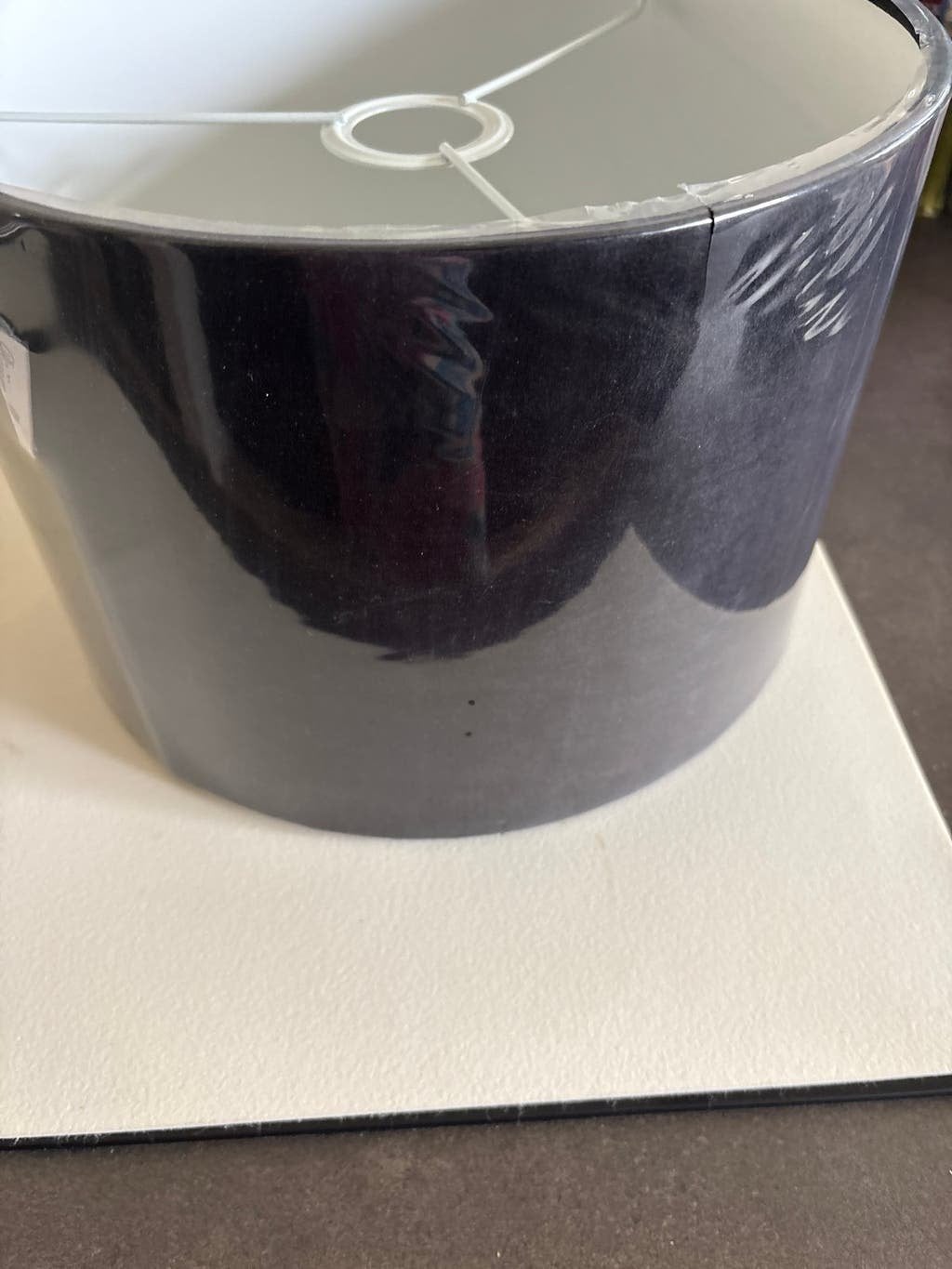 Riviera Maison lampenkap zwart, nieuw, Tafellamp, Zwart, Rond, Nieuw
