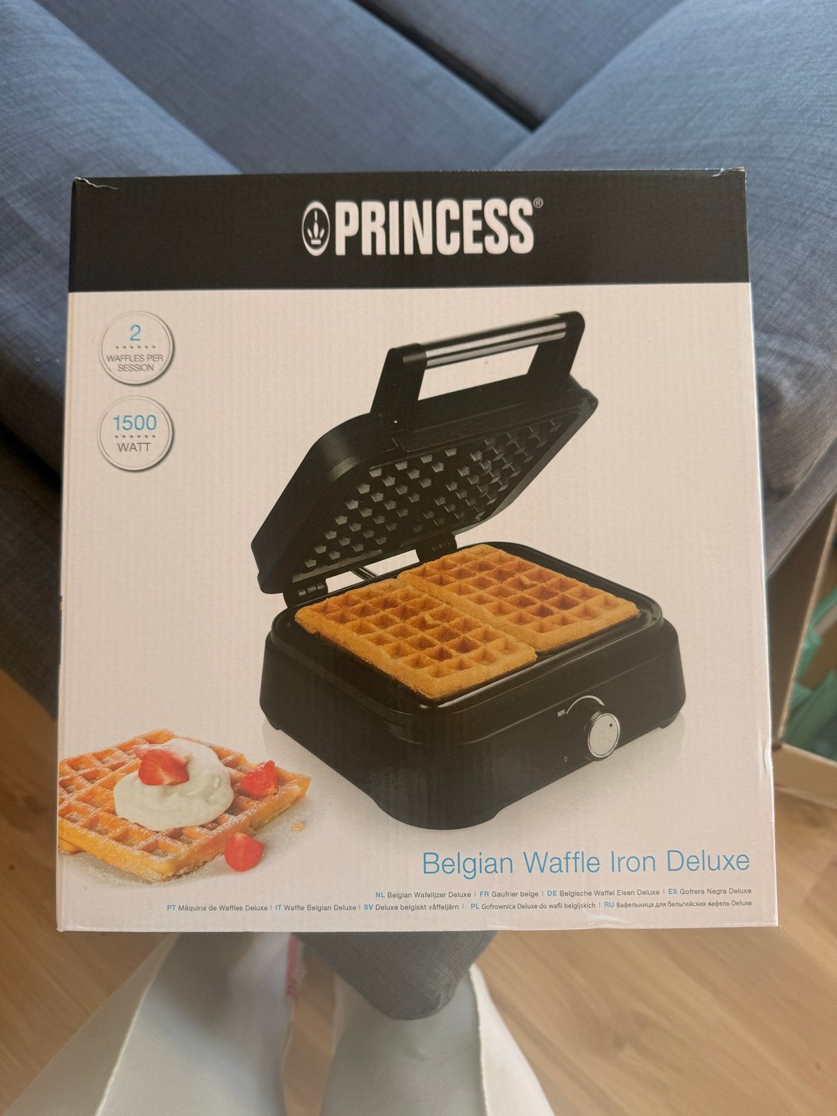 Princess Belgian Waffle Iron Deluxe - Nieuw in doos, Ophalen, Nieuw