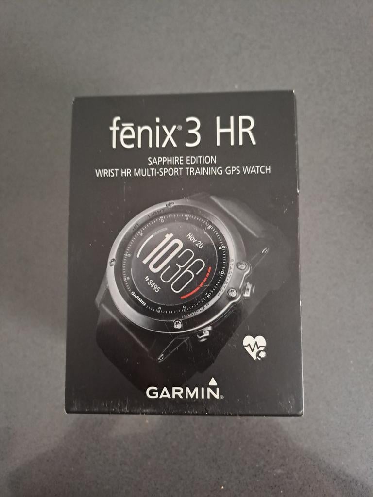 Garmin Fenix 3 HR sapphire edition smartwatch, Gebruikt, Zwart, Garmin, Ophalen of Verzenden