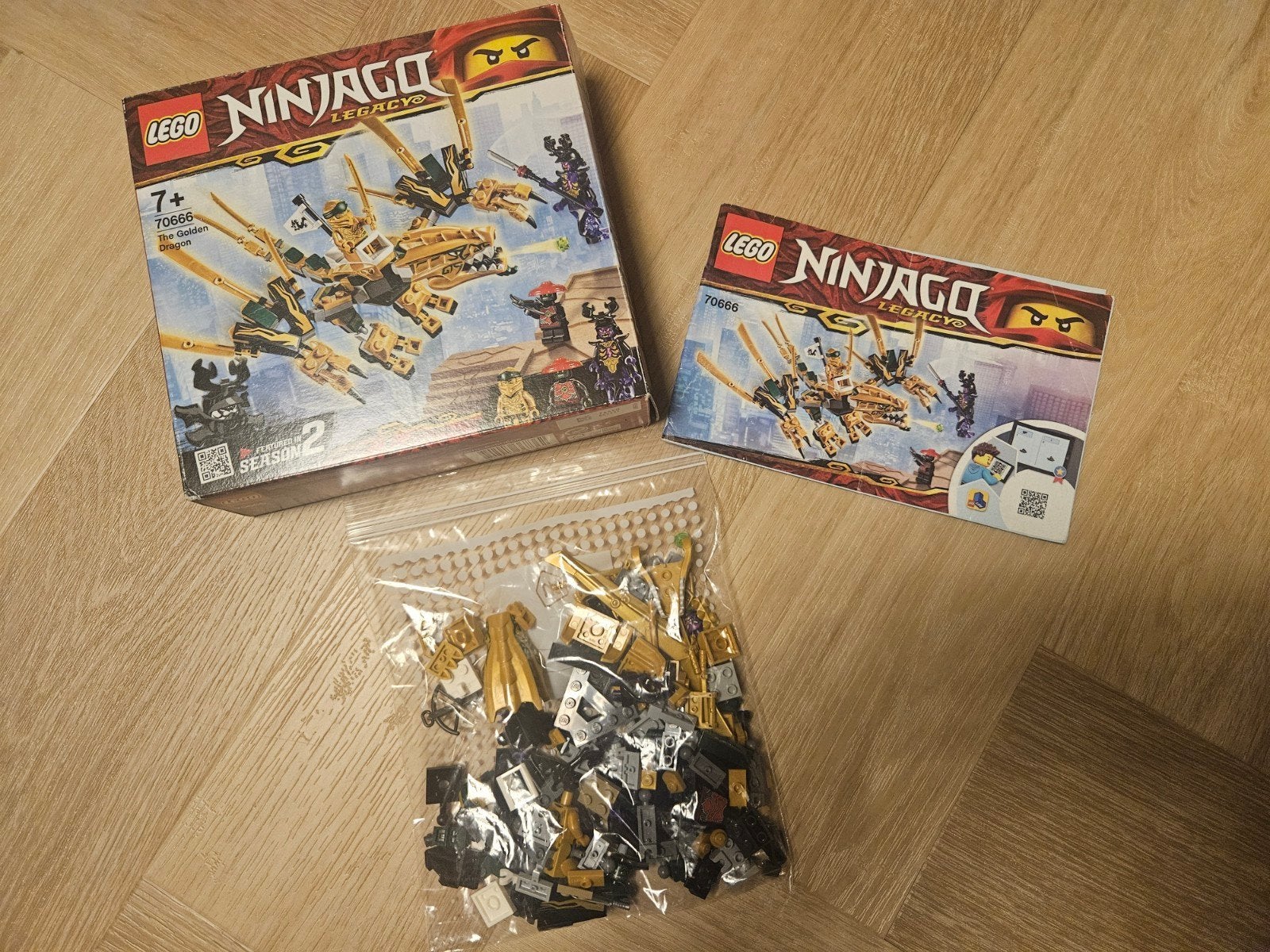 LEGO Ninjago Legacy 70666 De Gouden Draak, Inclusief instructies, Lego, Ophalen of Verzenden, Zo goed als nieuw