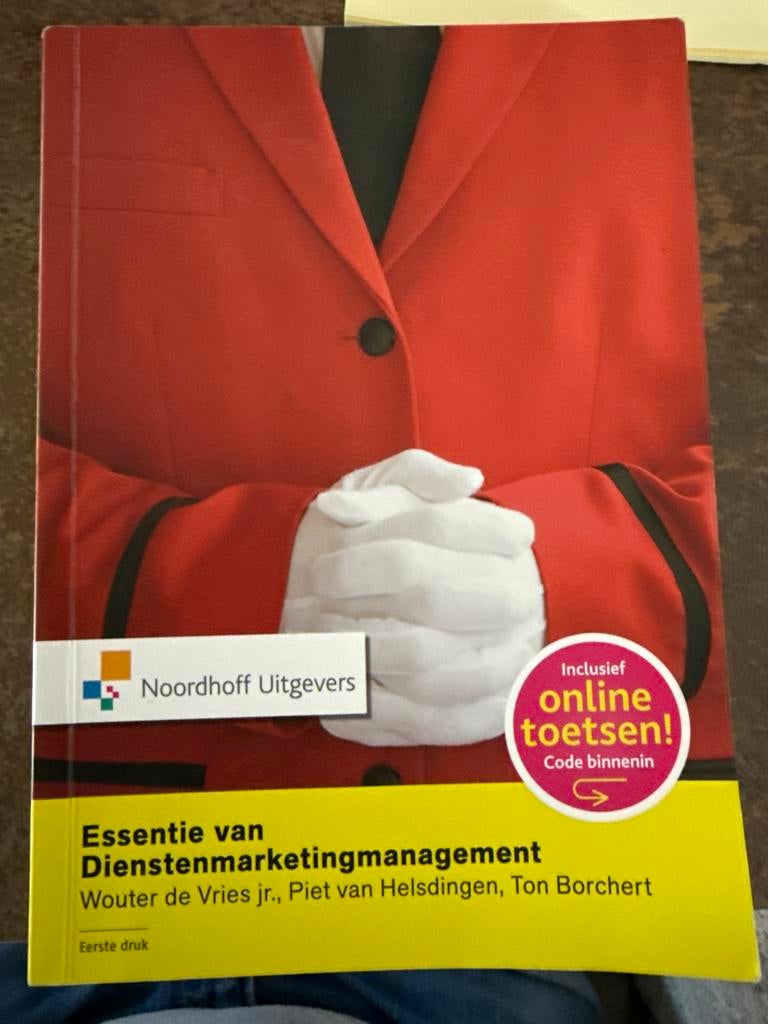 Essentie van Dienstenmarketingmanagement - Goede staat, Boeken, Ophalen of Verzenden, Gamma, Zo goed als nieuw, HBO