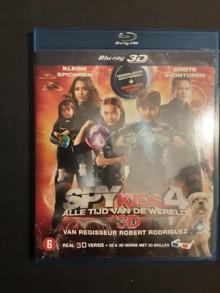 Spy Kids 4 (blu-ray in 3D), Ophalen of Verzenden, Zo goed als nieuw, Kinderen en Jeugd