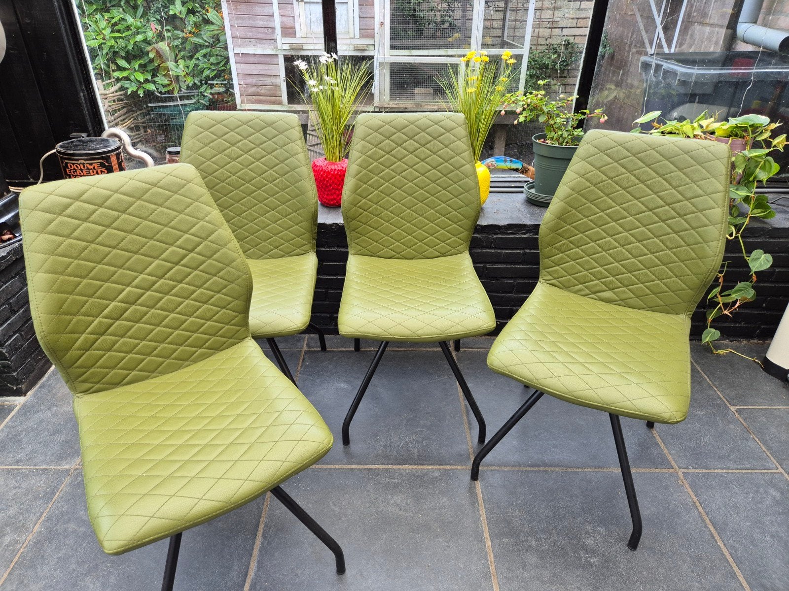 Als nieuw! 4 eetkamerstoelen, Ophalen, Overige kleuren, Zo goed als nieuw, Vier