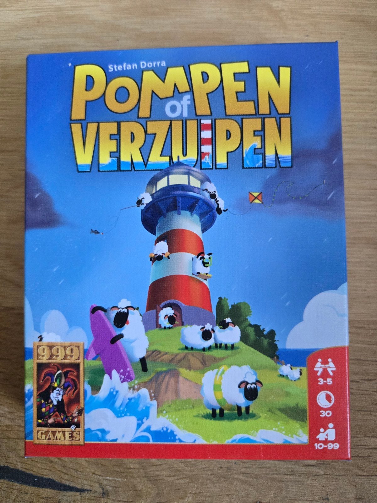 Pompen of Verzuipen bordspel - Stefan Dorra - 999 Games, Vijf spelers of meer, Ophalen of Verzenden, Zo goed als nieuw, 999 Games