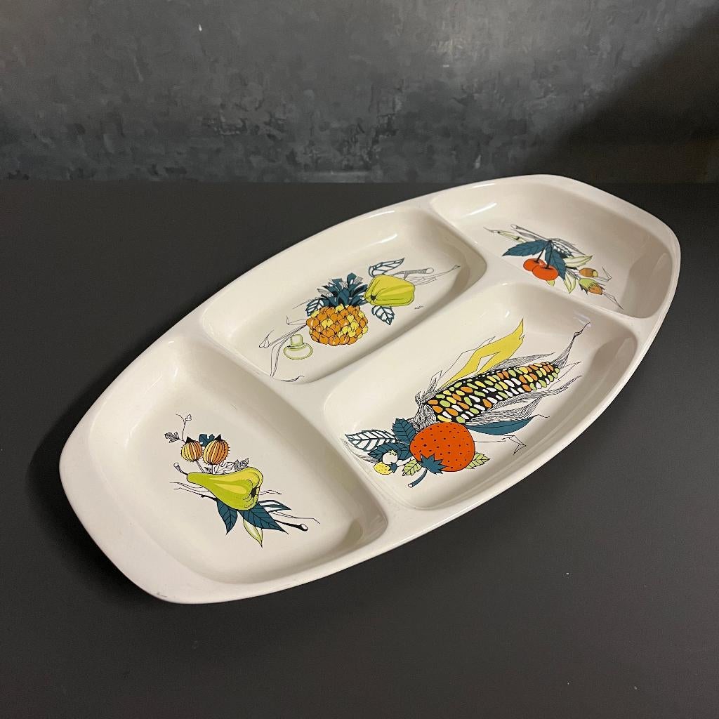 Villeroy & Boch keramiek schaal groente en fruit jaren 50 60, Antiek en Kunst, Antiek | Keramiek en Aardewerk, Ophalen of Verzenden