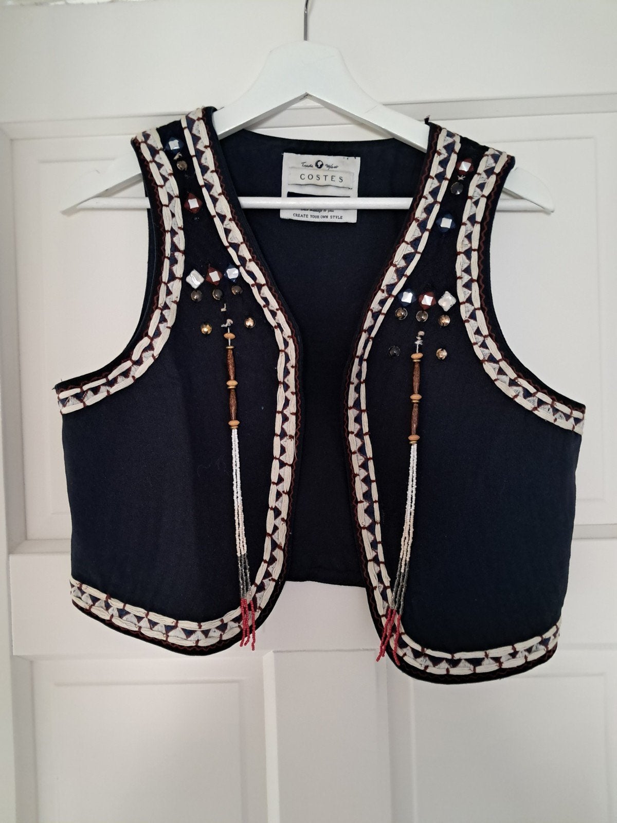 hippie boho gilet, Ophalen of Verzenden, Gedragen, Maat 38/40 (M)