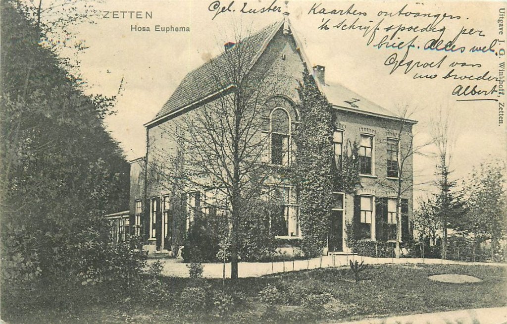 701-332-001 Zetten Hosa Euphema, Verzamelen, Ansichtkaarten | Nederland, Verzenden, Voor 1920, Gelderland