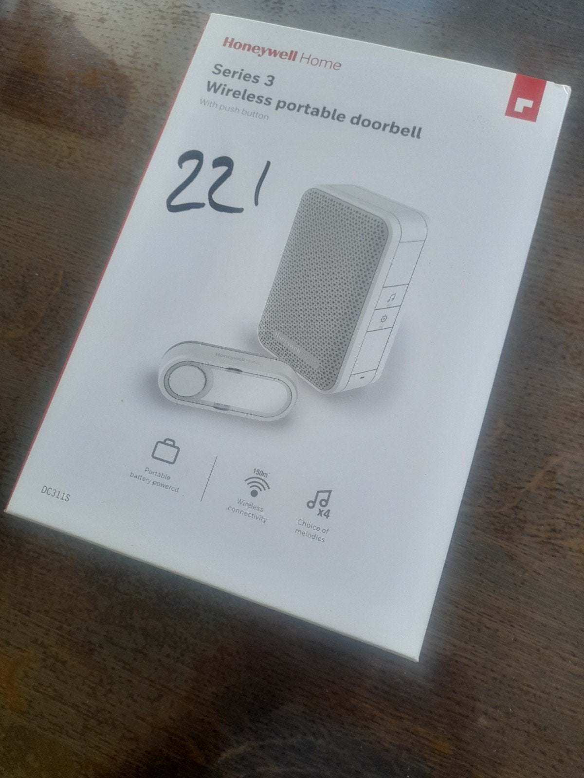 Honeywell home deurbel, Ophalen of Verzenden, Zo goed als nieuw, Draadloos