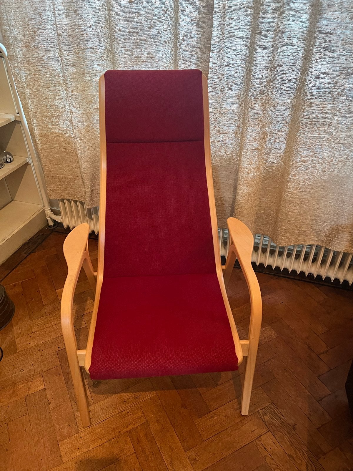 Design stoel/ fauteuil van Swedese zgan, Ophalen, Gebruikt, Eén, Rood