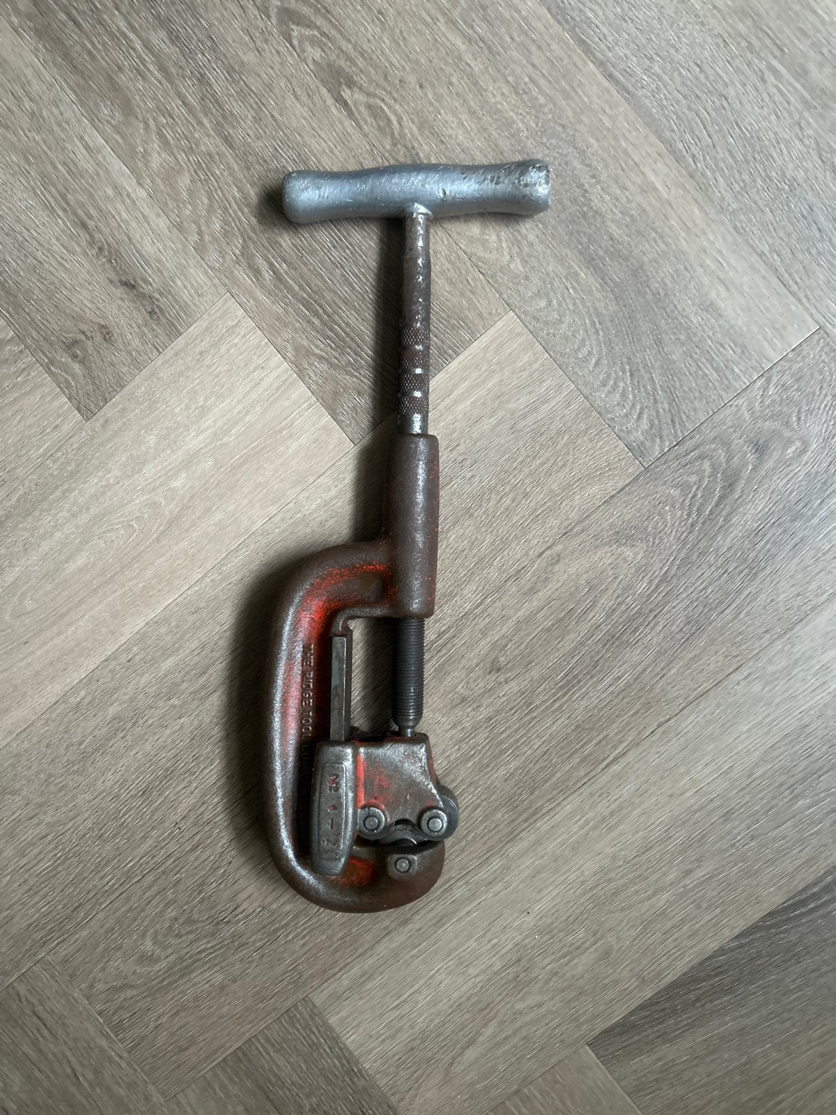Ridgid pijpsnijder - gereedschap, Ophalen of Verzenden, Gebruikt, Snijgereedschap, Ridgid