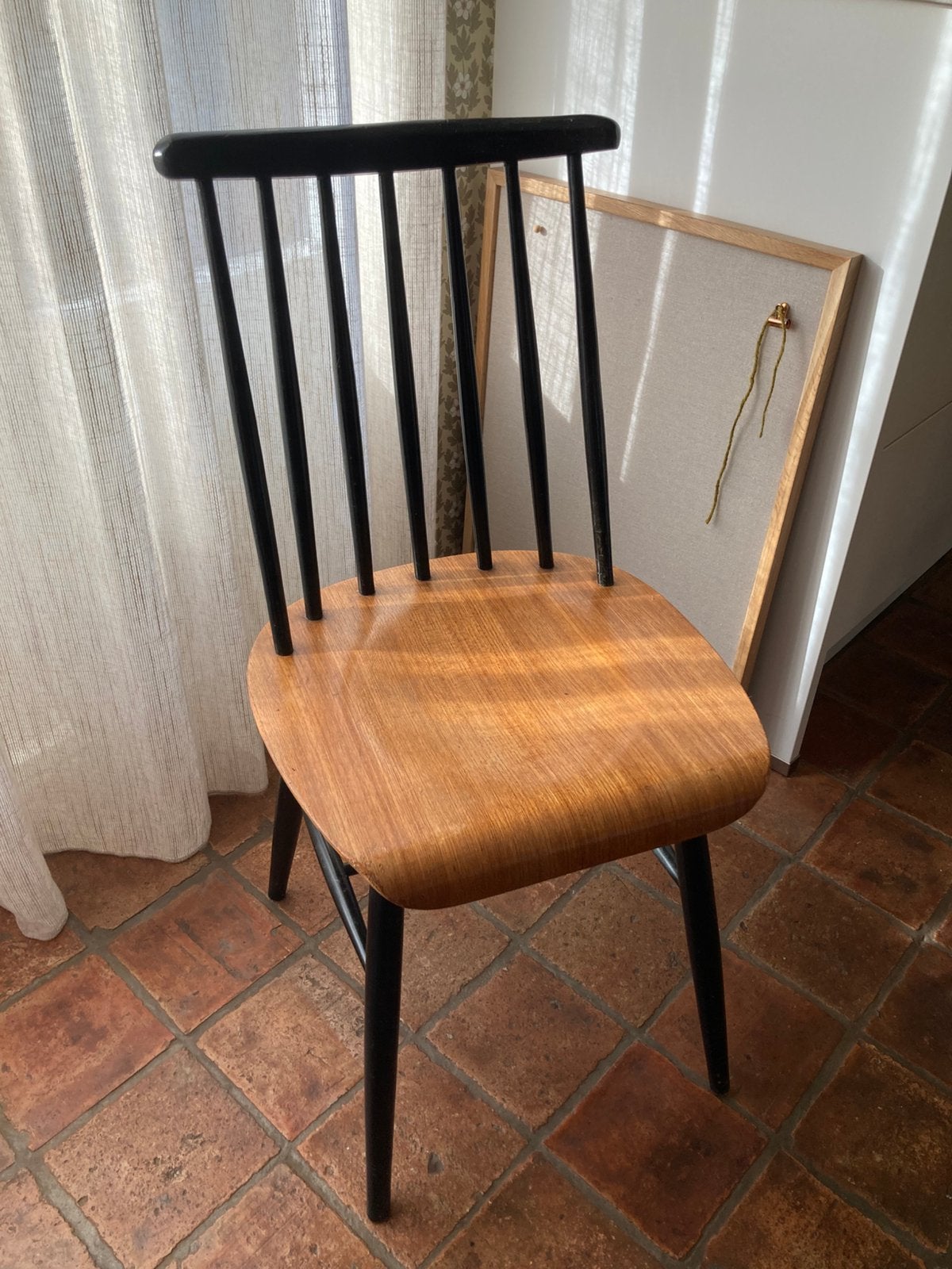 Pastoe spijlenstoel vintage, Huis en Inrichting, Ophalen, Gebruikt, Zwart, Vintage