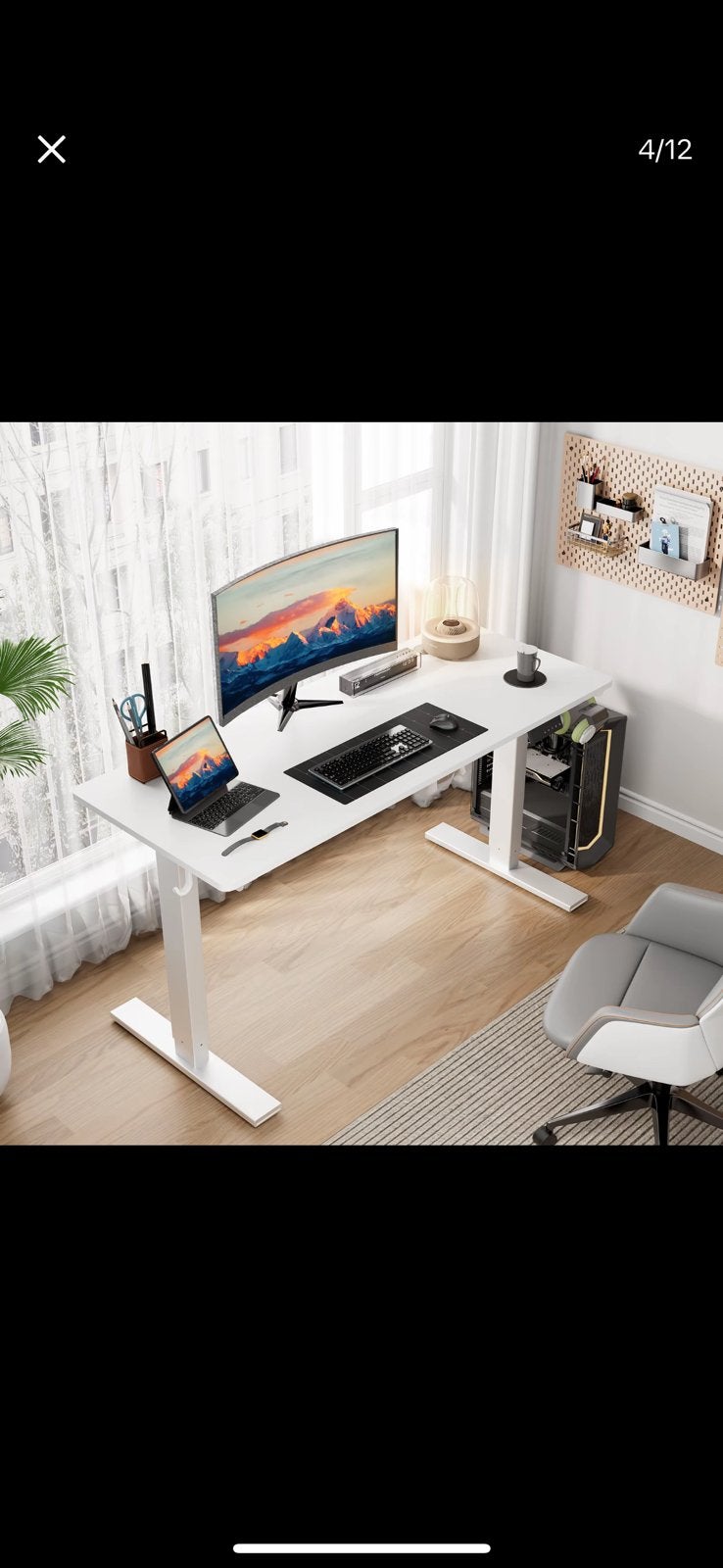 NIEUWelektrisch hoogteverstelbaar bureau met geheugenfunctie, Ophalen of Verzenden, Elektrisch, Zo goed als nieuw