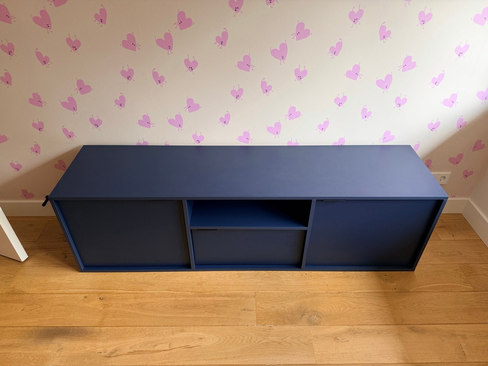 Nooma Bau Sideboard Kastje Donkerblauw (zonder onderstel), Ophalen, Gebruikt