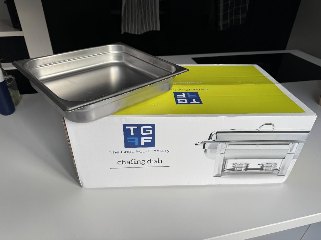 Chaffing dish met extra bak 2/3 GN (TGFF), Ophalen, Overige typen, Nieuw, Metaal