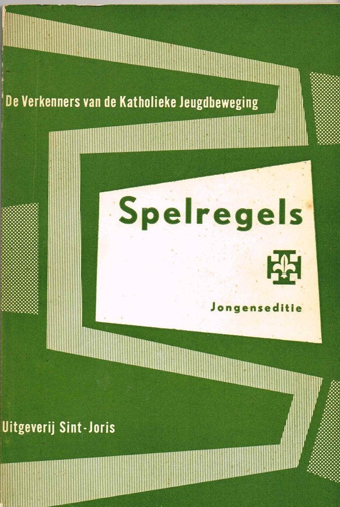 scouting Spelregels Katholieke Verkenners 1959 Jongenseditie, Ophalen of Verzenden, Gebruikt, Boek of Tijdschrift