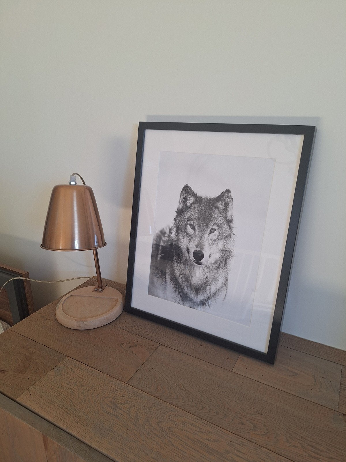 IKEA Lijst met Wolf Poster - Zwart/Wit, 40 cm, Ophalen of Verzenden, 30 cm, Zwart