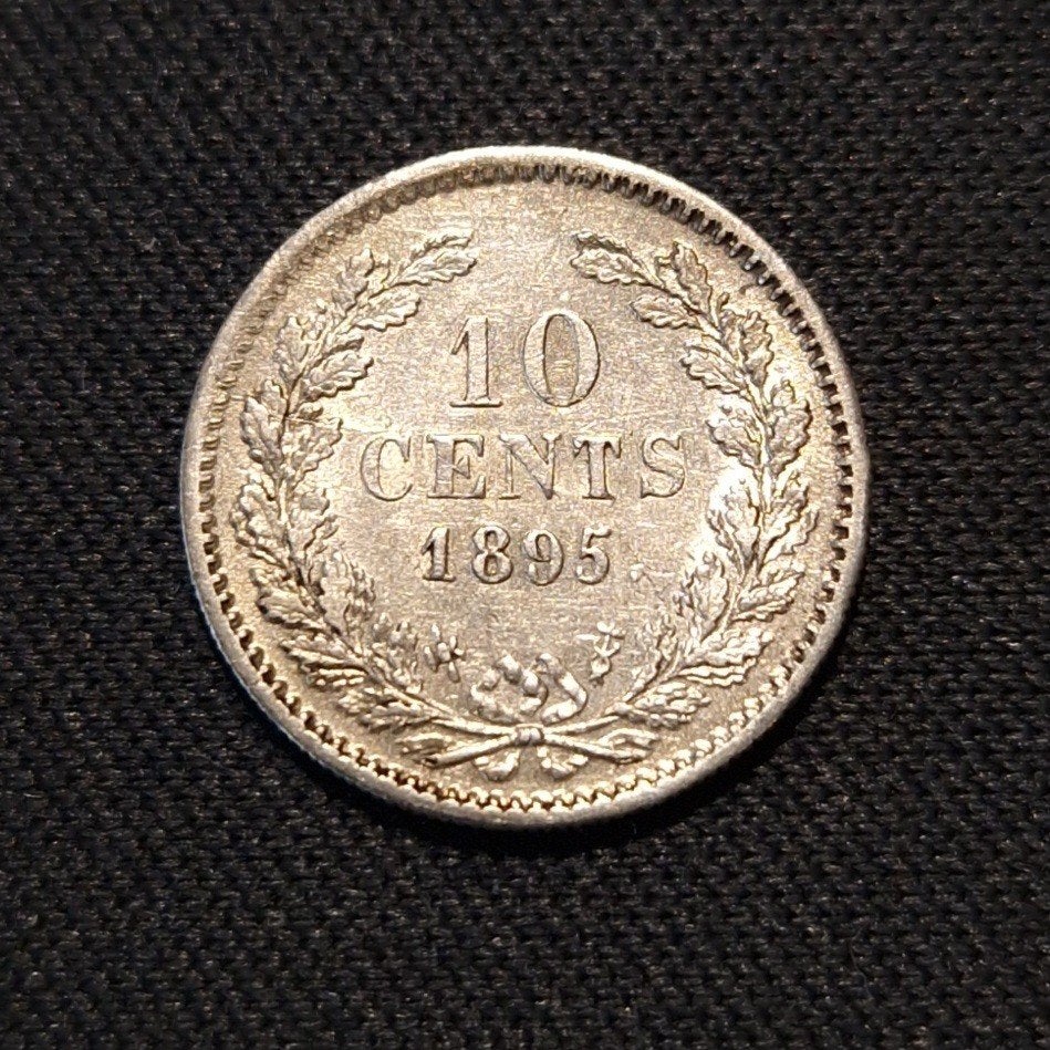 10 cent 1895, Verzenden, Zilver, 10 cent, Koningin Wilhelmina