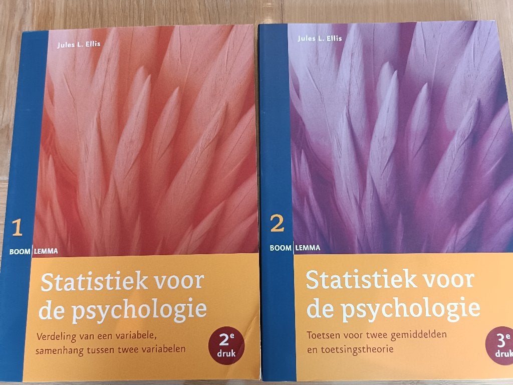 Statistiek voor de psychologie, Ophalen of Verzenden, Beta, Zo goed als nieuw, WO