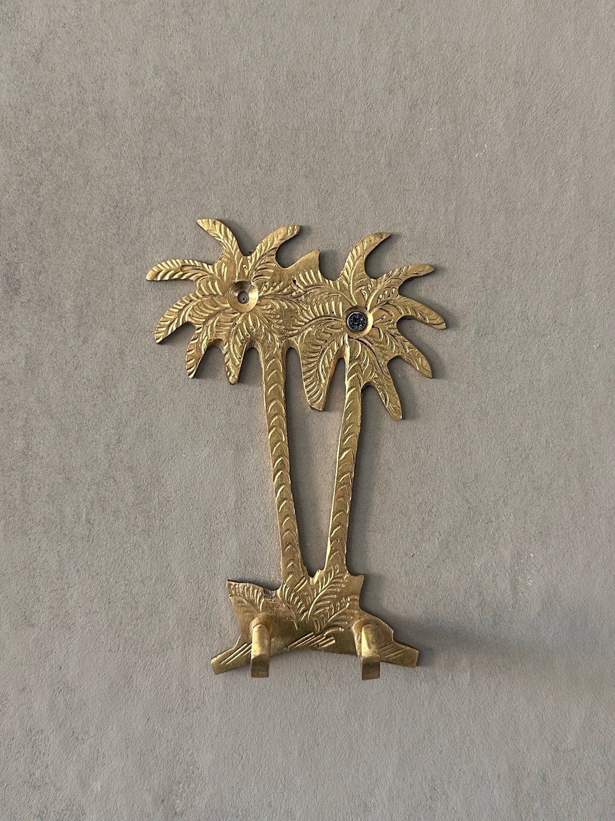 Goudkleurige palmboom wandhaak uit Marokko, Nieuw, Ophalen of Verzenden, Oosters, Goud
