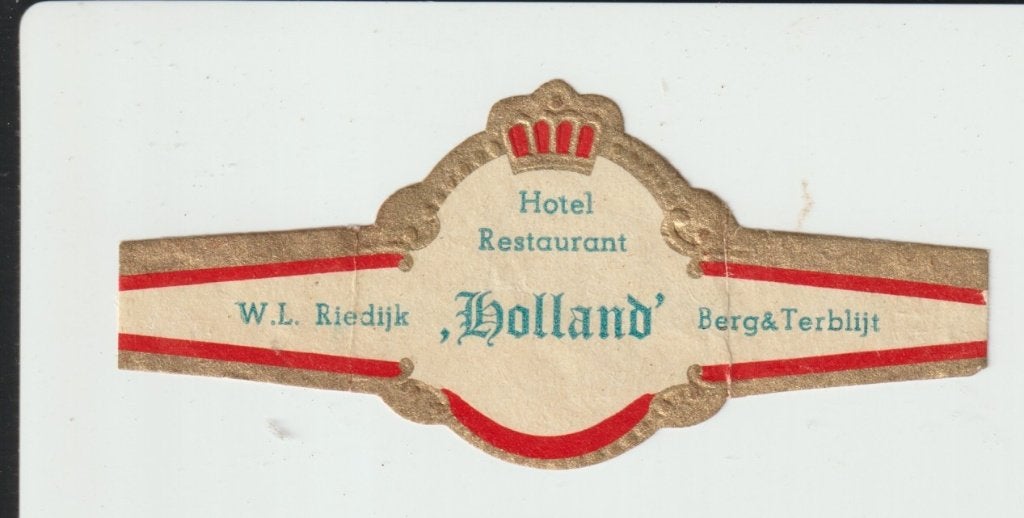 reclamen no 164  -  hotel holland  berg & terblijt, Ophalen of Verzenden, Decoratie