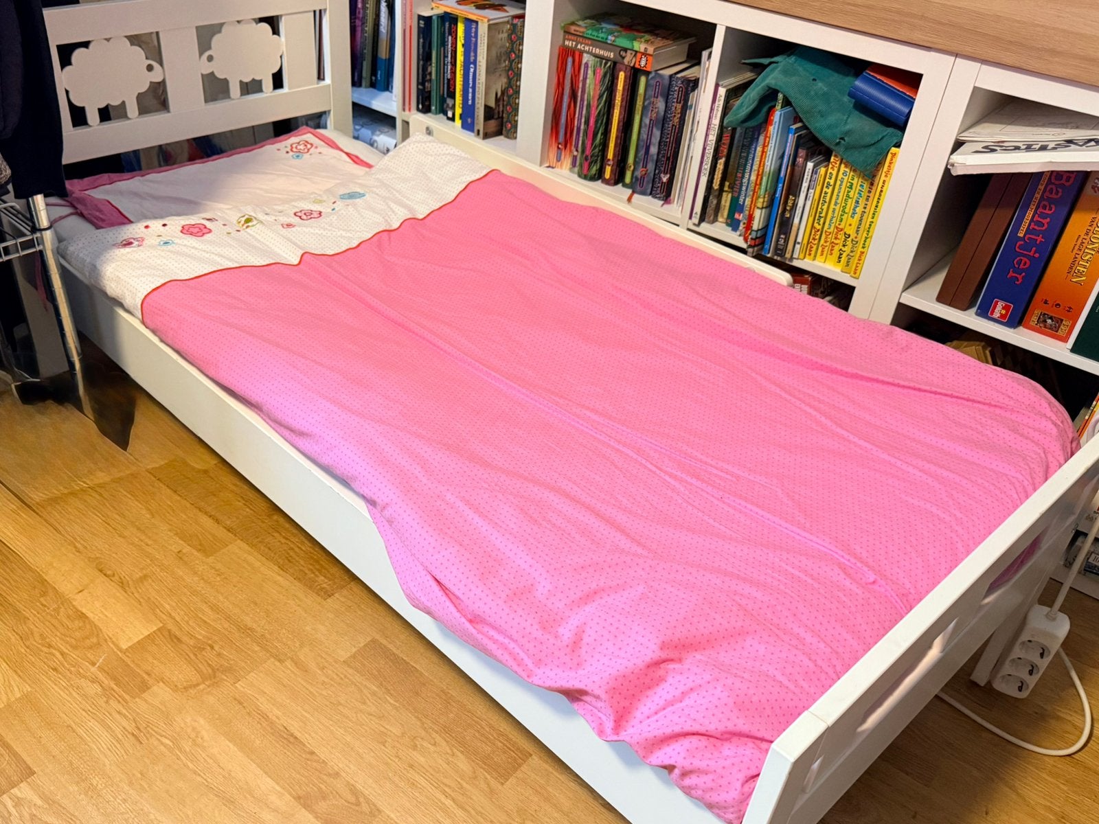 Bed compleet., Ophalen, 70 tot 85 cm, 140 tot 160 cm, Zo goed als nieuw
