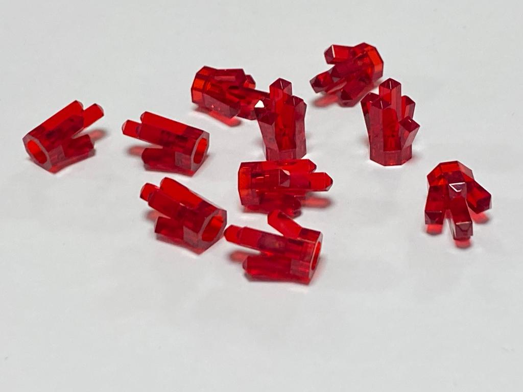 Partij Lego 10x nieuwe 1x1 kristallen / rock diverse kleuren