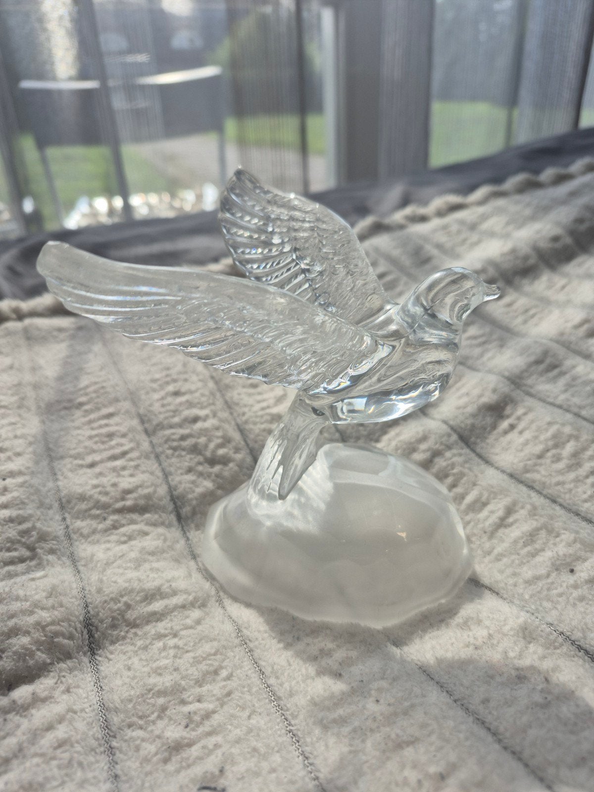 French lead crystal decorative piece by Cristal d'Arques wit, Ophalen of Verzenden, Wit, Glas, Klassiek