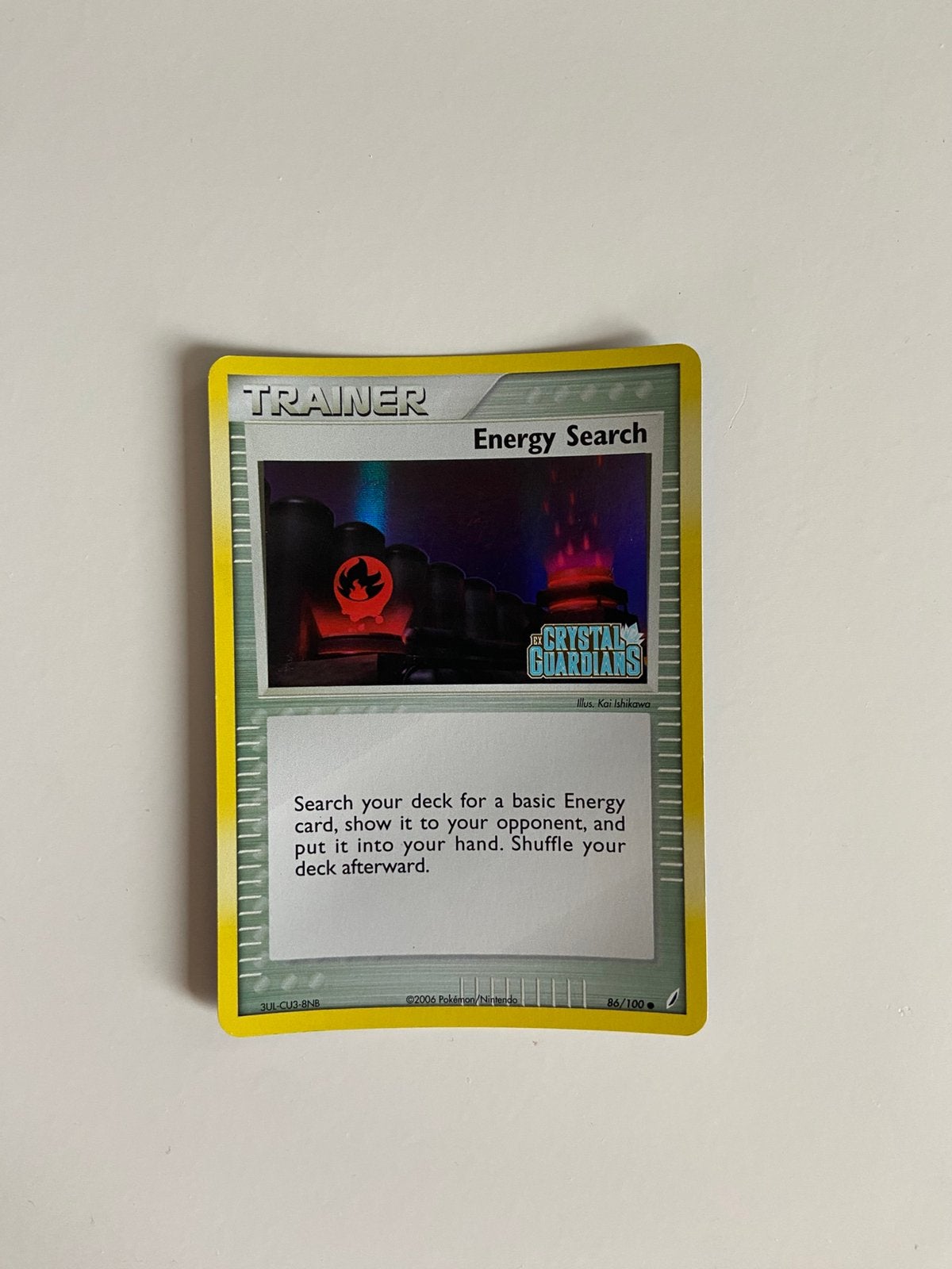 Energy Search 86/100 - EX Crystal Guardians NM Reverse Holo, Ophalen of Verzenden, Zo goed als nieuw