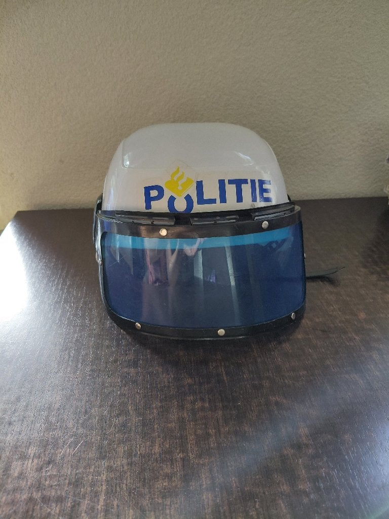 Politiehelm kinderen verkleden, Ophalen of Verzenden, Gebruikt, 110 t/m 116, Jongen of Meisje