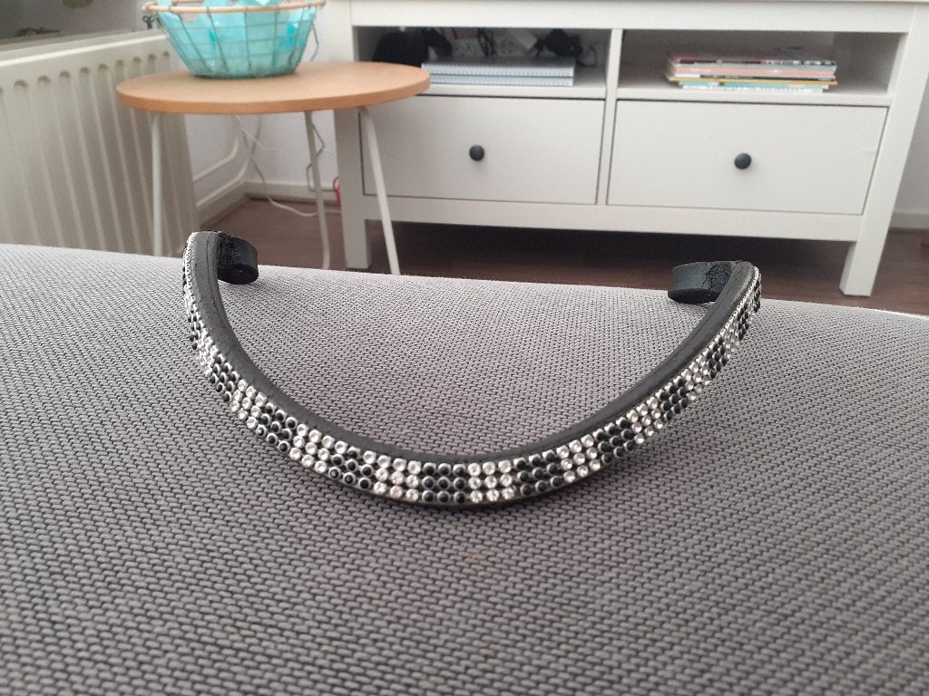 Frontriem, 41 cm, Full, Gebruikt, Overige disciplines, Ophalen of Verzenden, Zwart