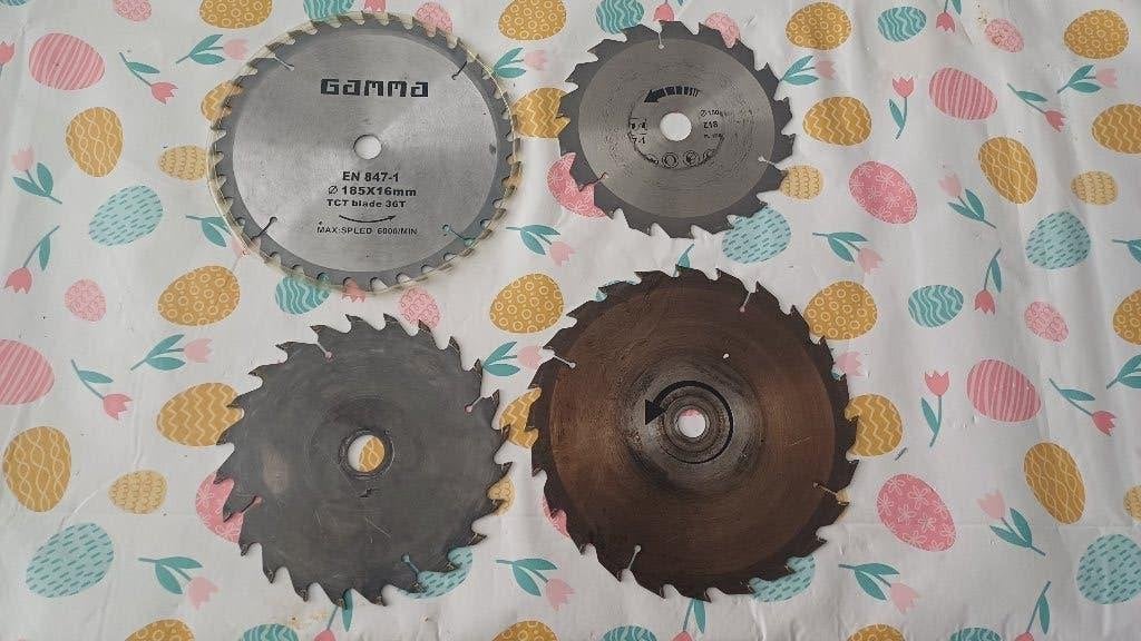 4 x widia zaagblad voor hout 1 x nieuw en 3 gebruikt, Ophalen of Verzenden, Gebruikt