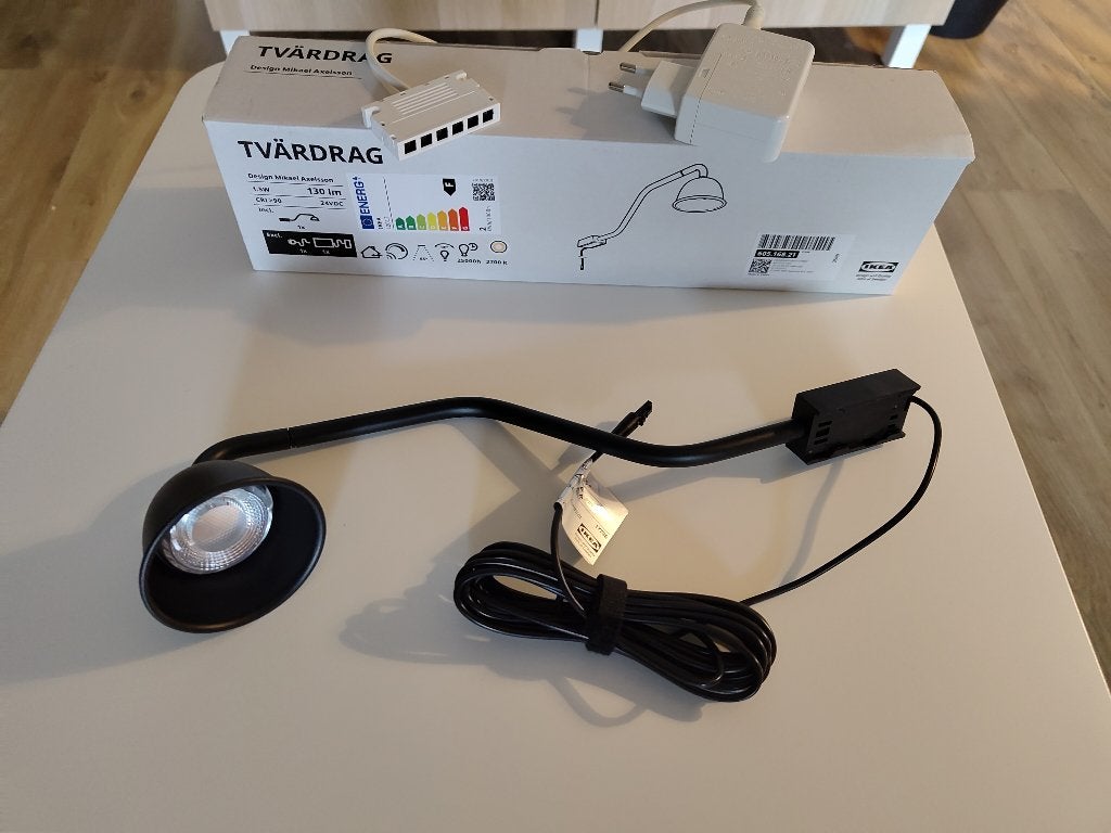 2x Ikea TVARDRAG Kastverlichting met driver, Verzenden, Nieuw, IKEA, Draadloos