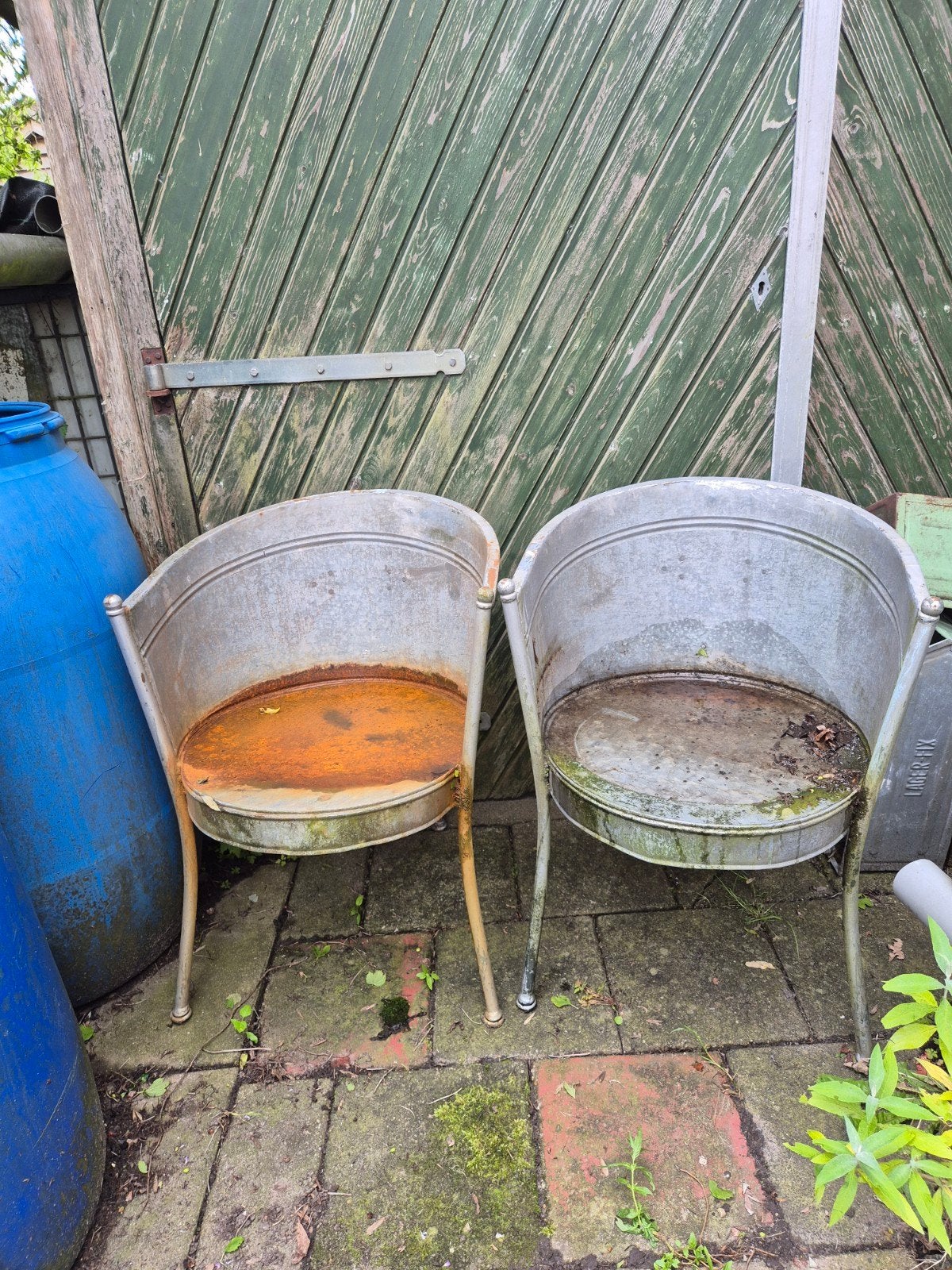Zinken badkuip stoel, Ophalen