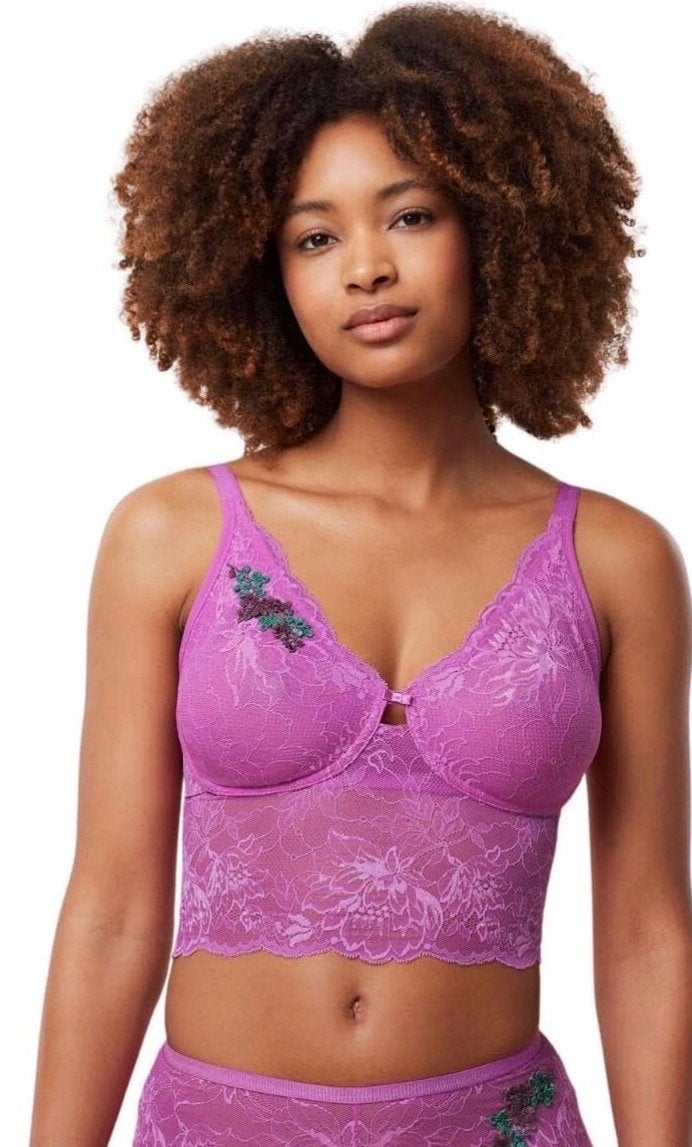 Triumph Beha zonder beugel 75C - Roze kant, Verzenden, Roze, BH
