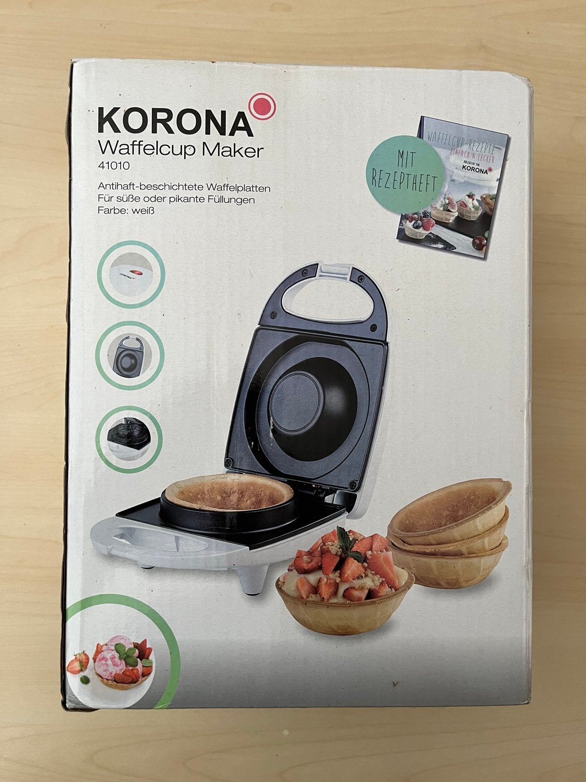 NIEUW Korona waffle Cup Maker 41010 - Wafelbakjes, Ophalen of Verzenden, Nieuw