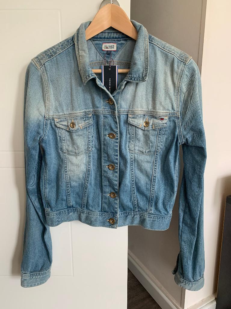 Tommy Hilfiger korte spijkerjas denim jeans jack jas maat S, Blauw, Nieuw, Ophalen of Verzenden, Maat 36 (S)
