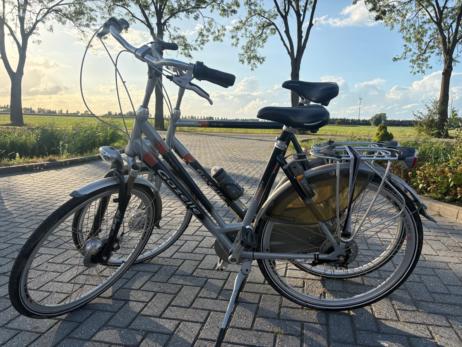 Foto 4 van Gazelle fietsen heren en dames in goede staat (set)