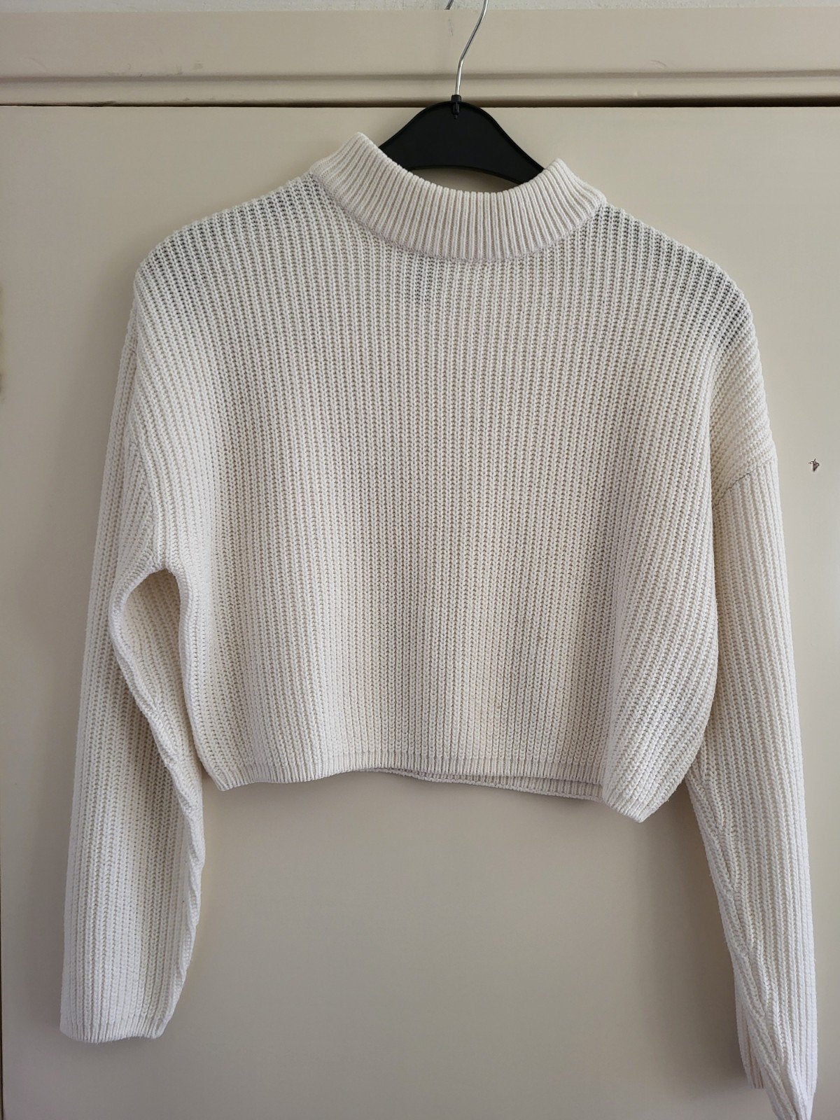 Truitje Divided cropped M, Maat 38/40 (M), Verzenden, Wit, H&M Divided