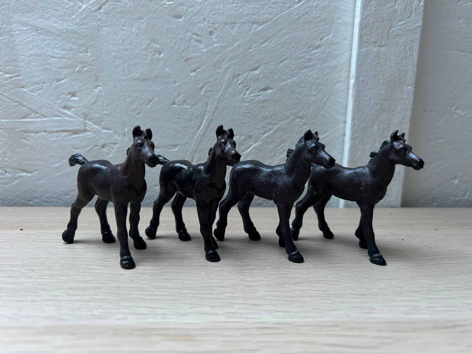 Schleich oude veulens, Ophalen of Verzenden, Zo goed als nieuw, Paard, Beeldje of Figuurtje