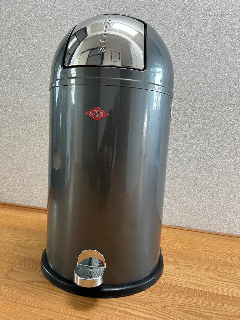 Wesco kick vuilnisbak/prullenbak, Ophalen, Overige materialen, Gebruikt, Met pedaal