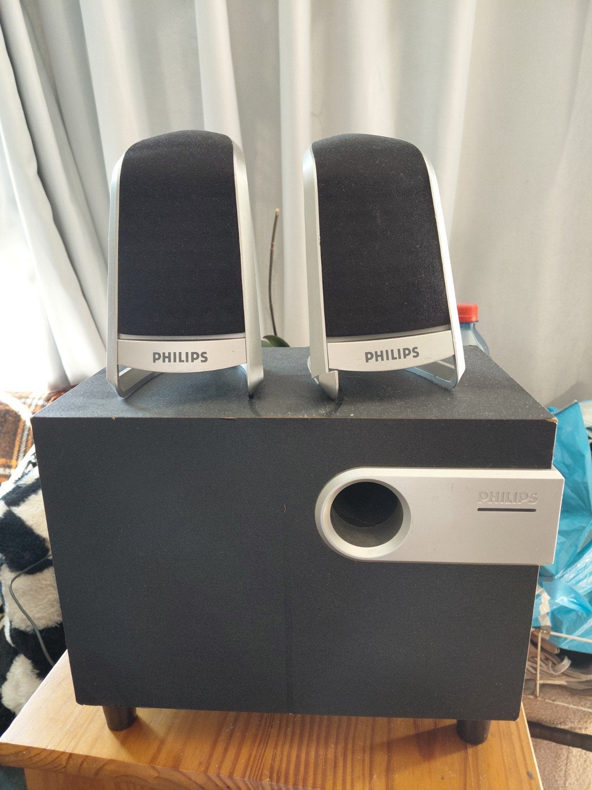 Philips Subwoofer Systeem, Ophalen of Verzenden, Gebruikt, Minder dan 60 watt, Philips