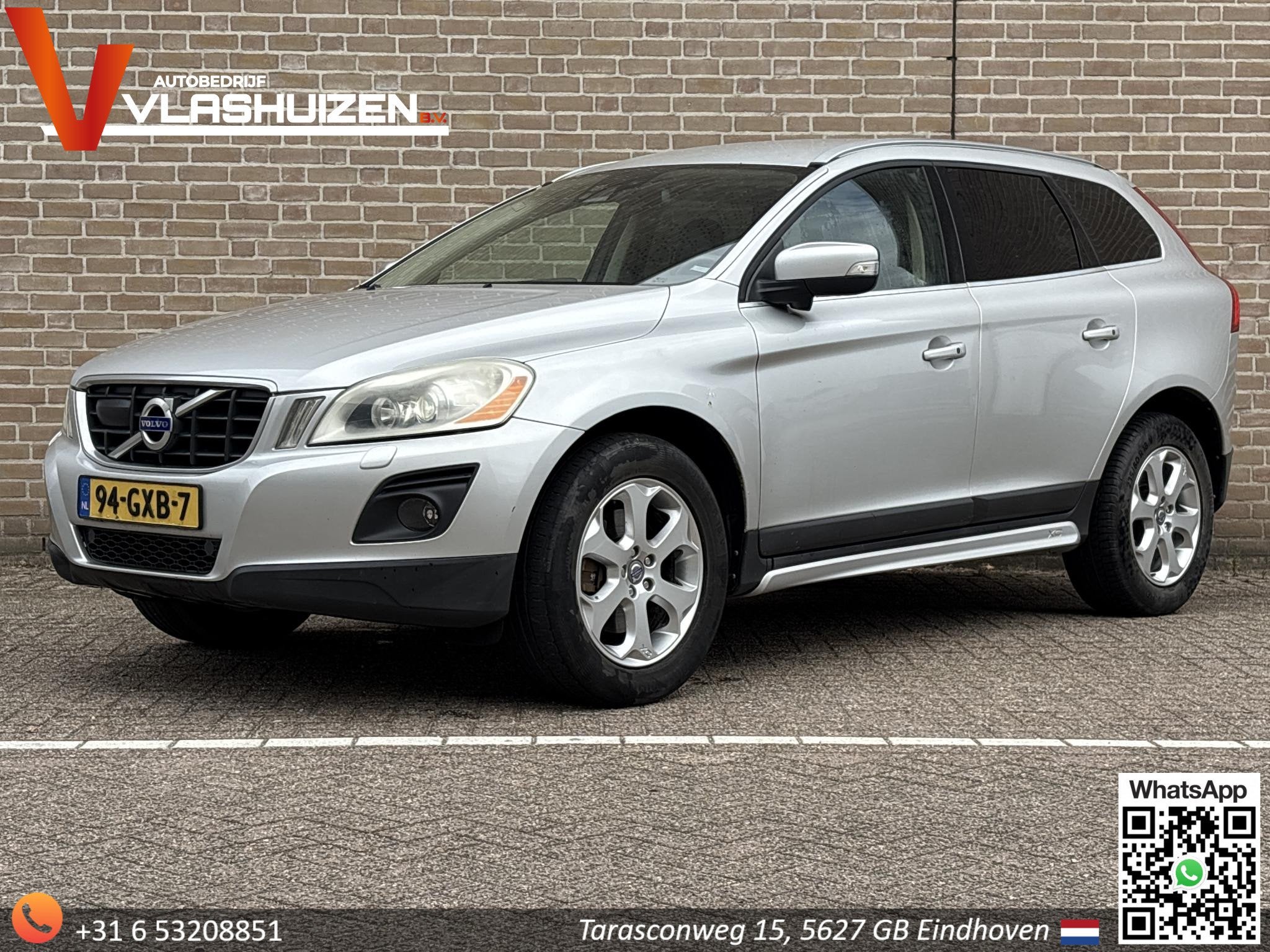 Volvo XC60 2.4D AWD Summum | Leder | Cruise | Climate | Stoe, Auto's, 13 km/l, 1698 kg, Gebruikt, Zwart