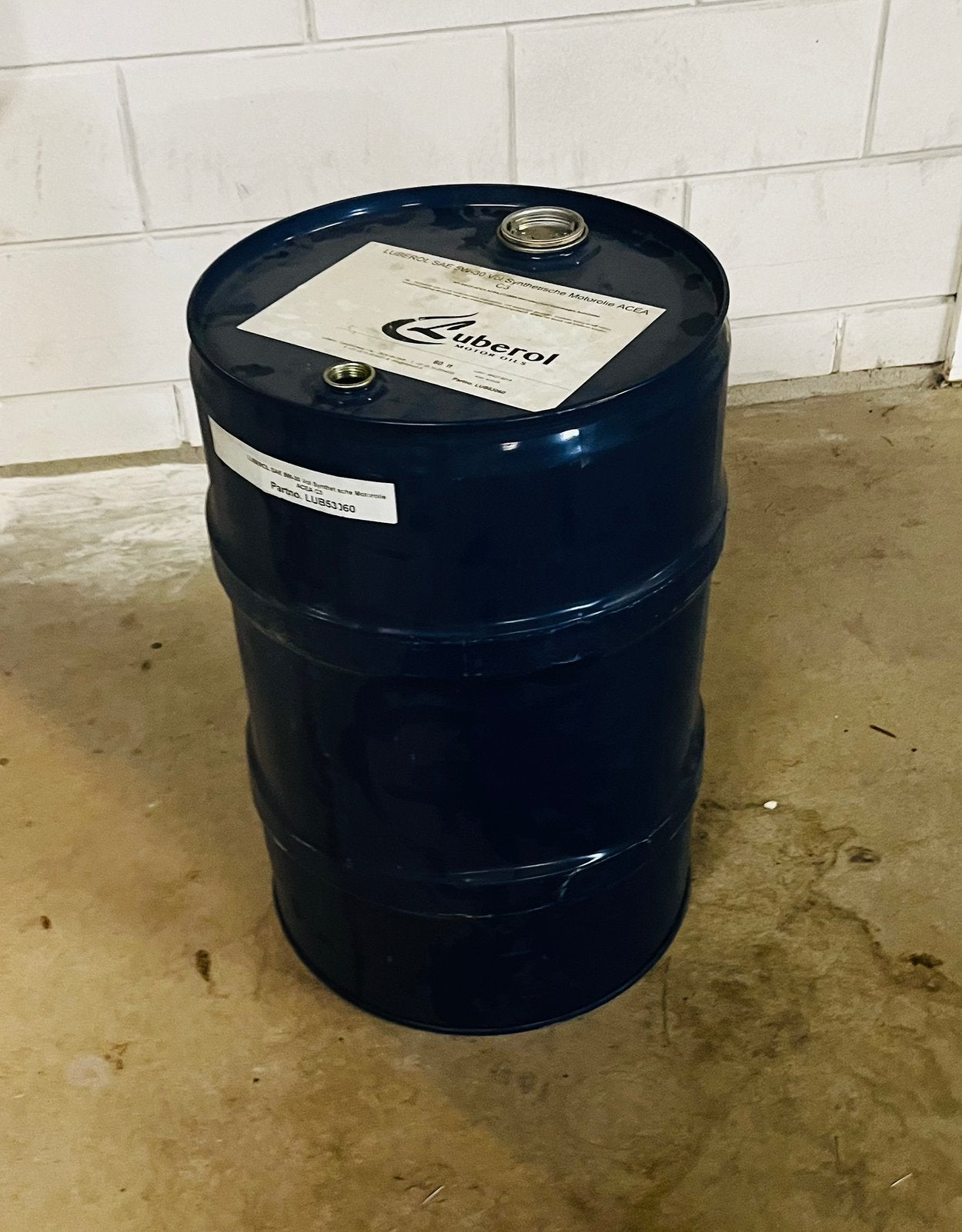 Vintage olievat / metalen vat, Ophalen, Zo goed als nieuw