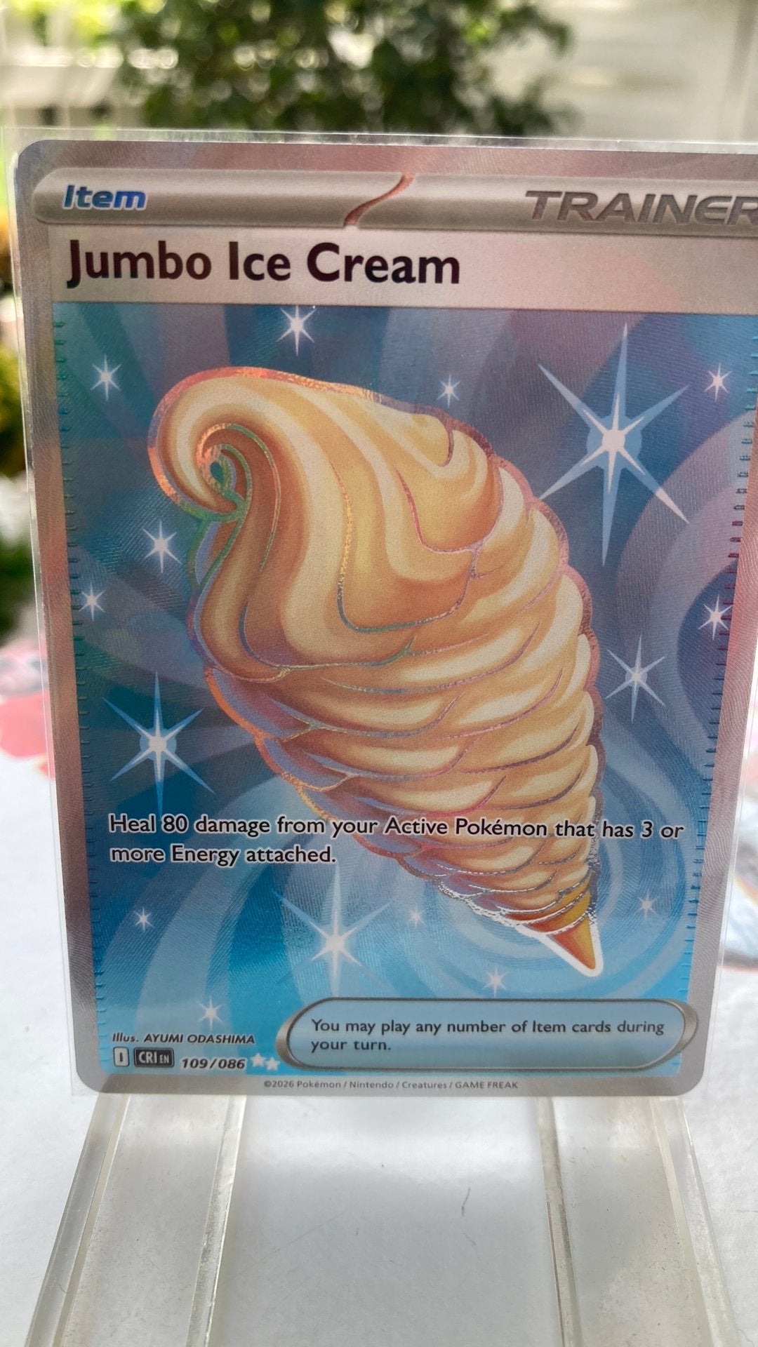 Pokemon Jumbo Ice Cream 109/86 Chaos Rising 4,00 euro, Ophalen of Verzenden, Zo goed als nieuw