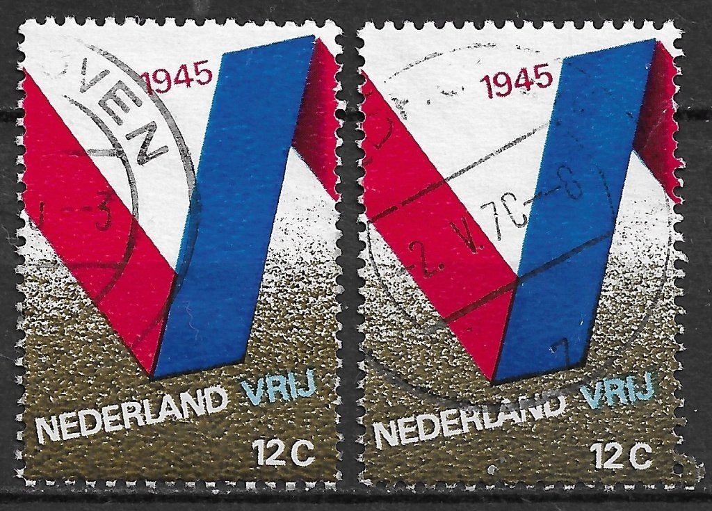 Nederland nvph 970 gestempeld cw 0.40, Ophalen of Verzenden, Na 1940, Gestempeld