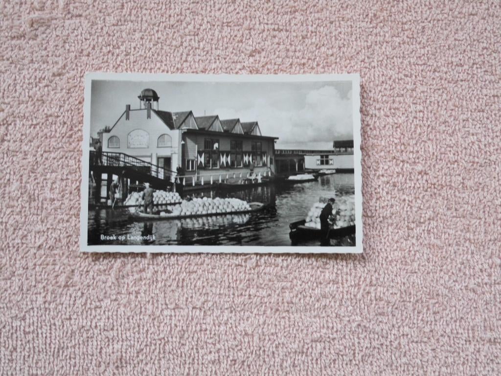 Broek op Langendijk , Groenteveiling, Ophalen of Verzenden, 1920 tot 1940, Ongelopen, Noord-Holland