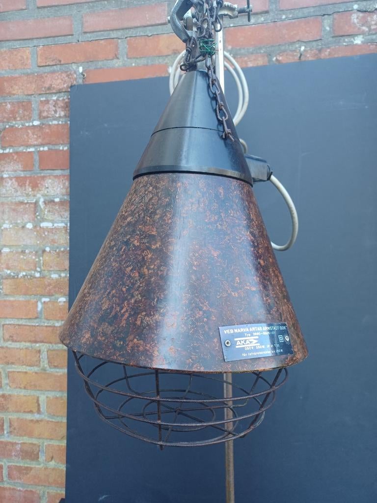 2 vintage industriële hanglampen, Ophalen of Verzenden