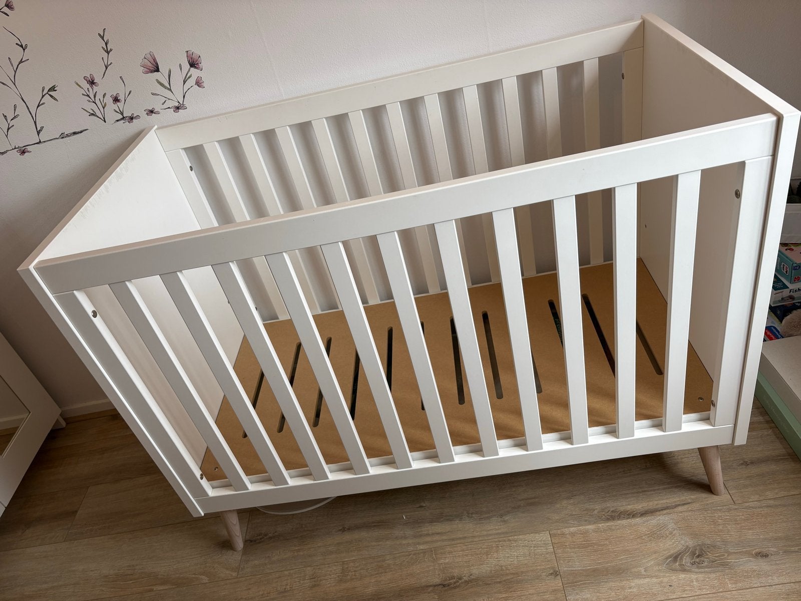 Bedje Sterre 60x120 met Petura matras (half jaar oud), Ophalen, Gebruikt, Minder dan 140 cm, Matras
