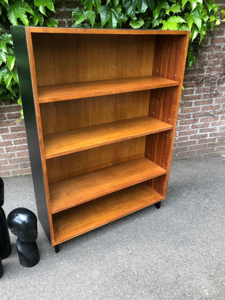 Vintage midcentury boekenkast wandmeubel ‘60, Ophalen, Met plank(en), Gebruikt, 50 tot 100 cm